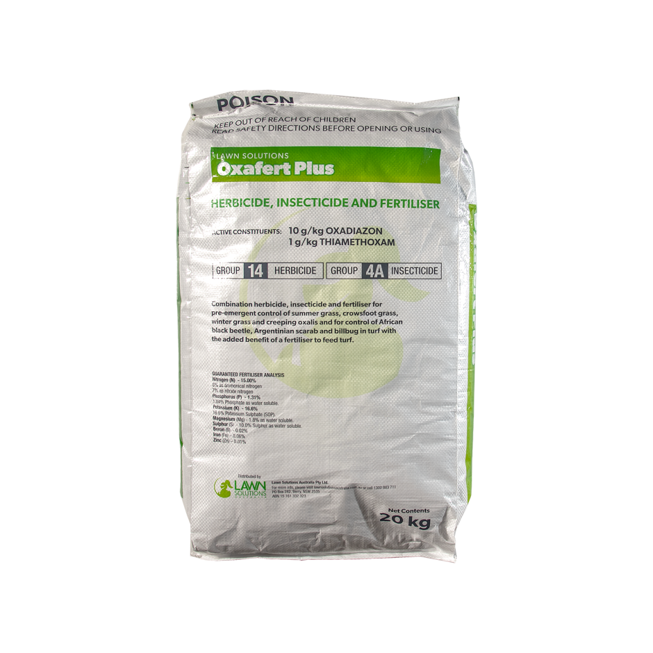 Oxafert Plus 20kg Pre Emergent Herbicide & Insecticide