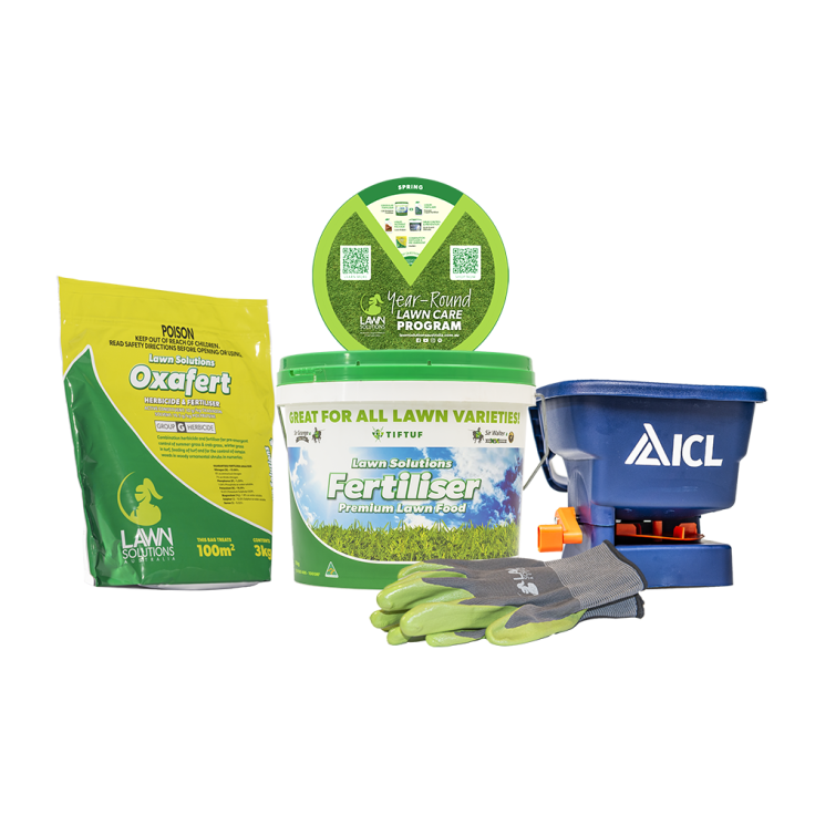 Weed Prevention and Fertiliser Bundle - with Handy Gardening Gloves 