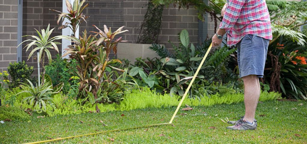 Measuring to lay new lawn