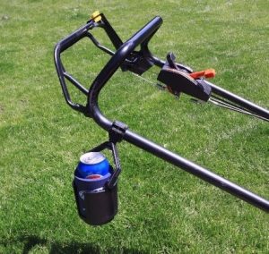 lawnmower cup holder