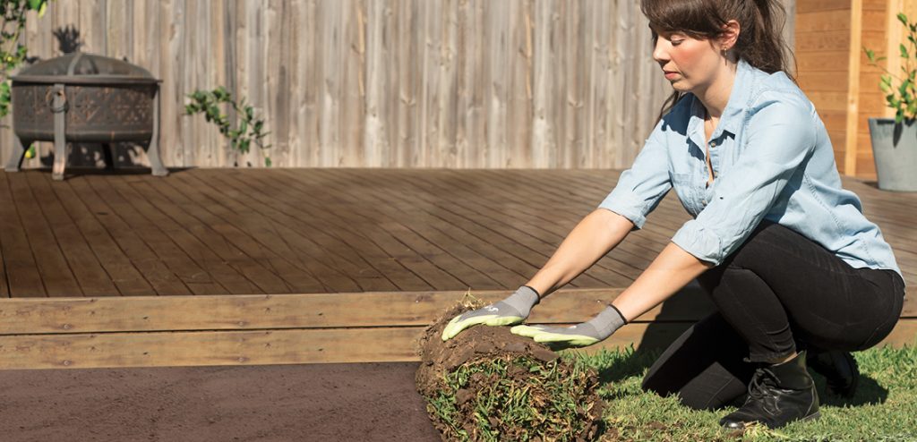 laying turf