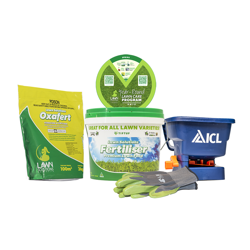 weed prevention and fertiliser bundle