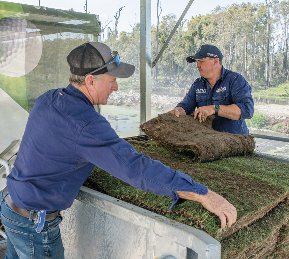 washing turf