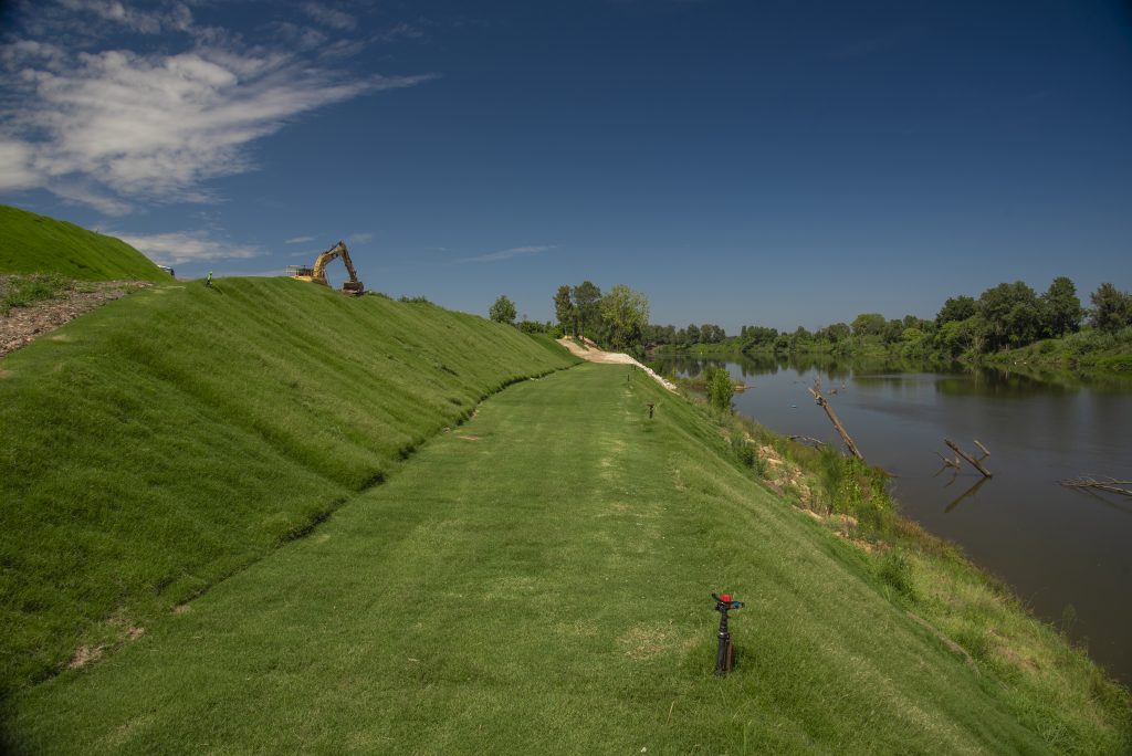 greenlife turf river bank project